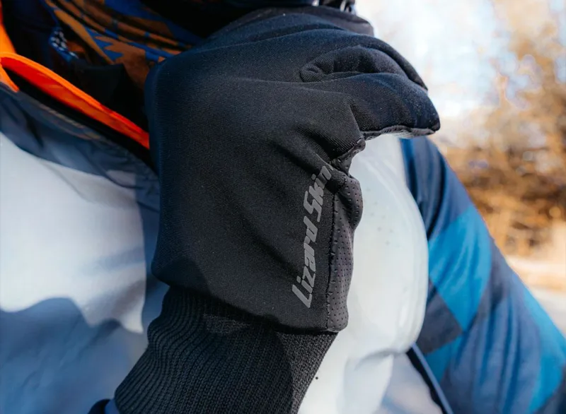 Lizard Skins Monitor 3 SZN Windproof Long Finger Gloves - Jet Black-5